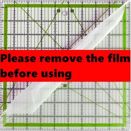 Quilting Rulers,5 Quilting Ruler Quilting Square Ruler Templates(3.5",5", 8",10",12.5"),Quilting Rulers Acrylic Rulers Fabric Cutting Ruler with Non-Slip Rings for Quilting and Sewing