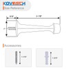 KOVOSCH Solid Rigid Door Stops with Soft Rubber Tips -