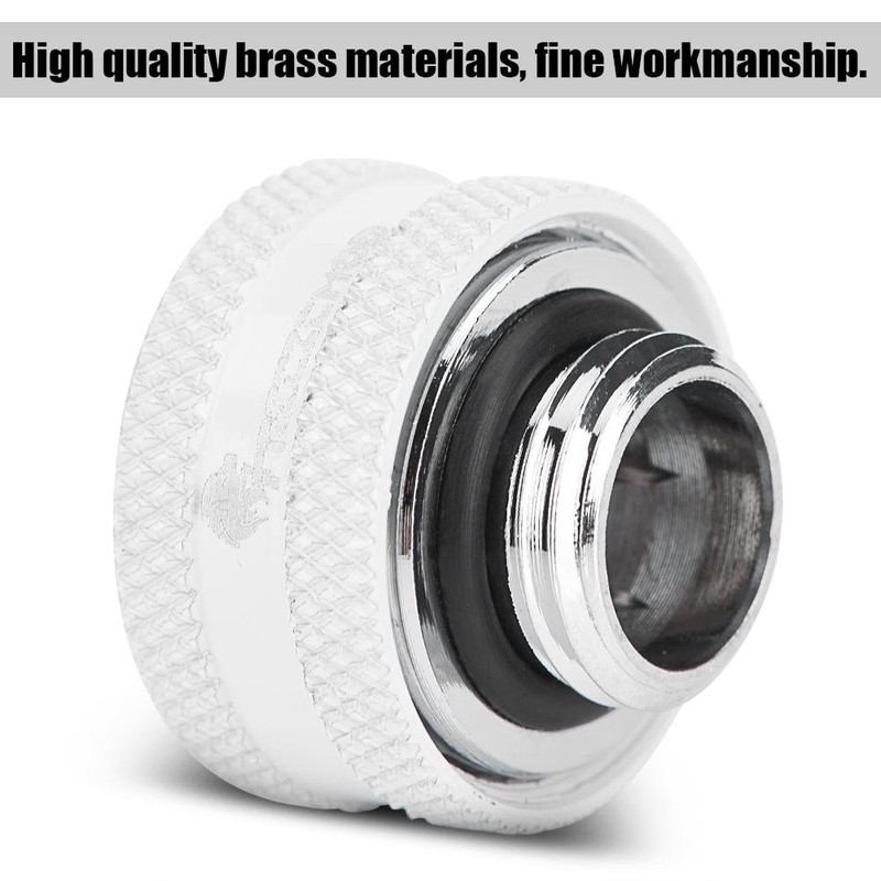 Zunate Compression Fitting, PC Water Cooling Brass Compression Fitting, 4