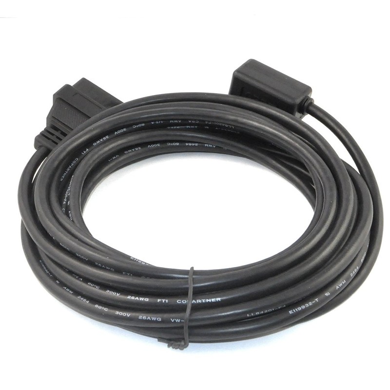OLLGEN 5M/16.4ft OBD II Cable OBD2 16 Pin Right/Left Angle