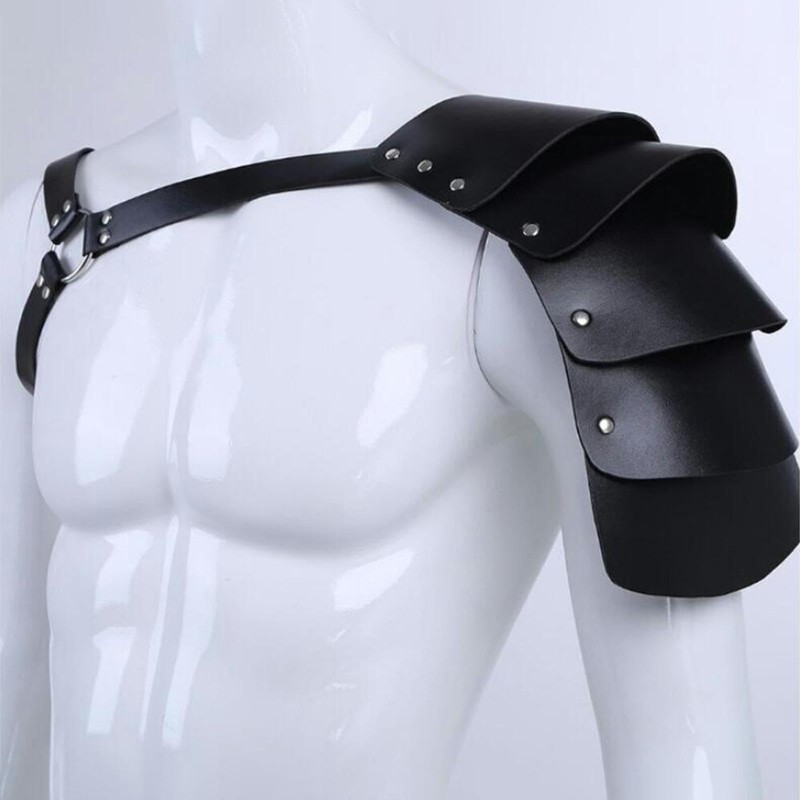 harayaa Gothic Steampunk Shoulder Armour Shrug Belt Single Shoulder Armour