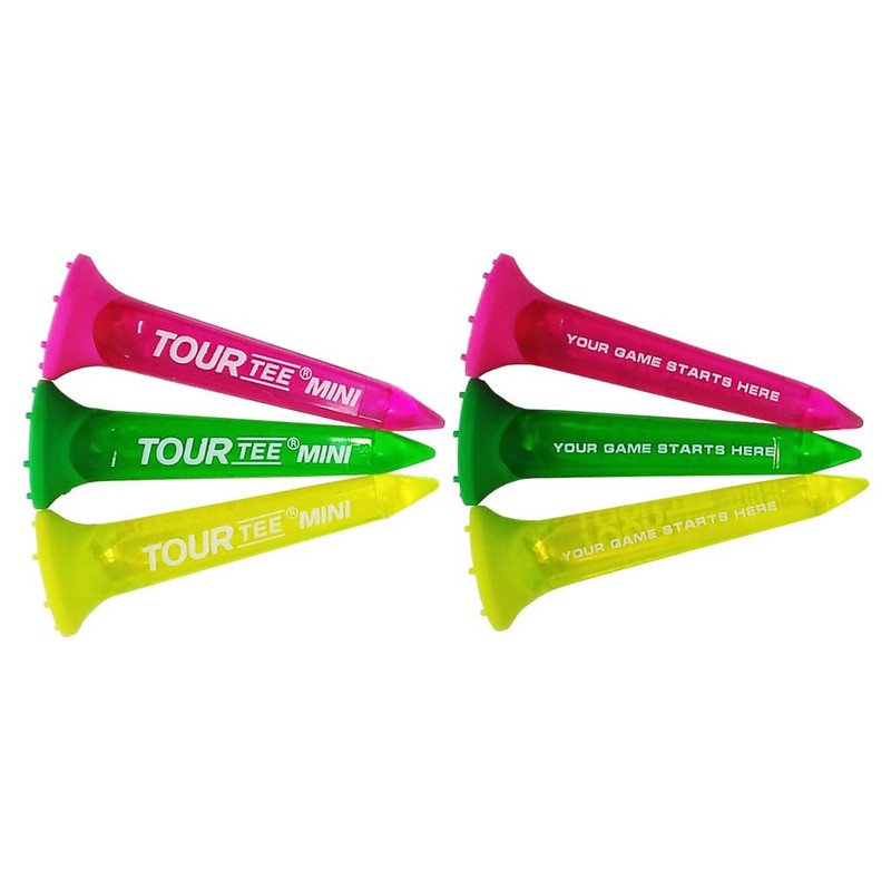Tour Tee MINI NEONS Golf Tee (Pack of 6) T-491