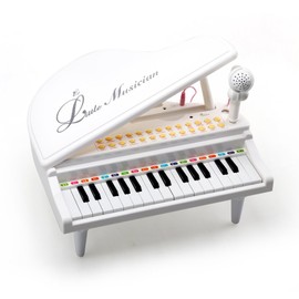 Amy&Benton Piano Keyboard Toy for Toddlers - 31 Key Baby Piano - White - Ages 3-4