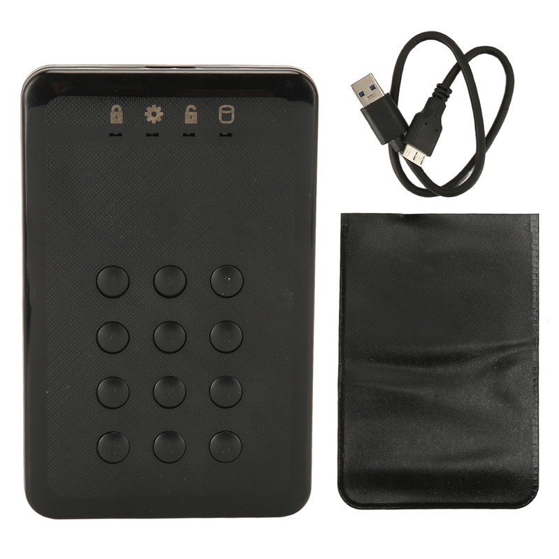 Encrypted Hard Drive Enclosure 2.5inch USB3.0 SATA Password Access Hardware