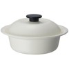 Nodahoro Heat Resistant Pot, Enameled, Gas/IH Compatible, Large, Individual Pot,