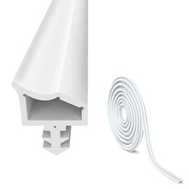 EUBSWA Door Seal for Room Door Seals 15 m White EUBSWA Rubber Room Door Seal Door Seals Door Frame Seal with 4 mm Groove Width 7 mm Groove Depth 12 mm Fold