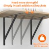 Heavy Duty Shelf Brackets 12 x 8 inch, 6 Pack