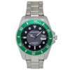 Clefer AV-AM386-GNS Men's Diver Watch, Solar, Analog, Waterproof, Date, green,