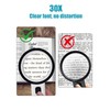 Magnifying Glass with Light - 30X Handheld Magnifying Glasses, 13LED