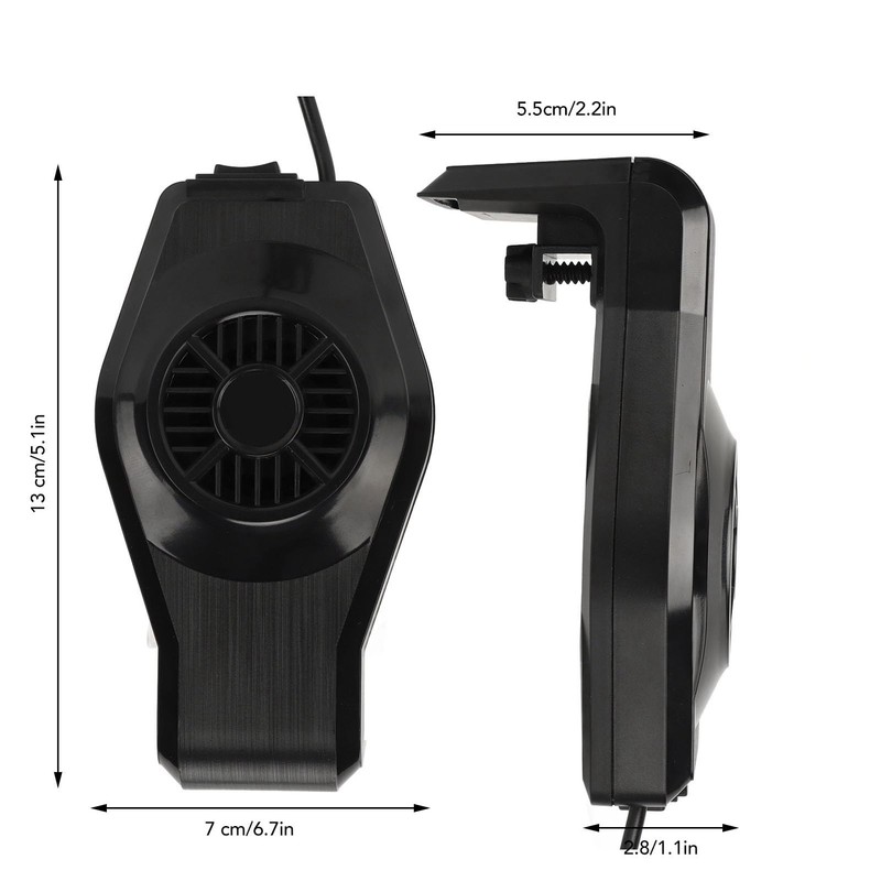 Tnfeeon Aquarium Cooling Fan Aquarium Fan Multifunctional Mute Wall Mounted