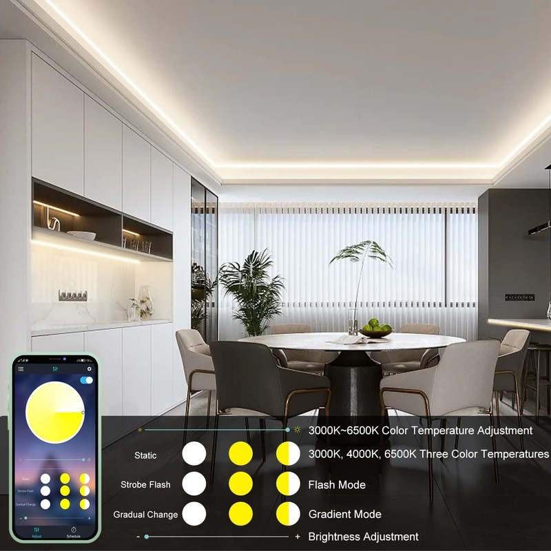 COB LED Strip 6 m 24 V Dimmable White, BUNACET