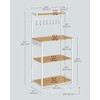 VASAGLE Kitchen Bakers Rack with Power Outlet, Coffee Bar 4-Tier