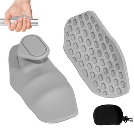 1 Pair Grip Pads, Fit Grip, Fitness Gloves Men Women Gym Accessories Lifting Straps Grip Pads for Maximum Grip for Strength Training, Fitness, Bodybuilding & Cross Training (Grey)