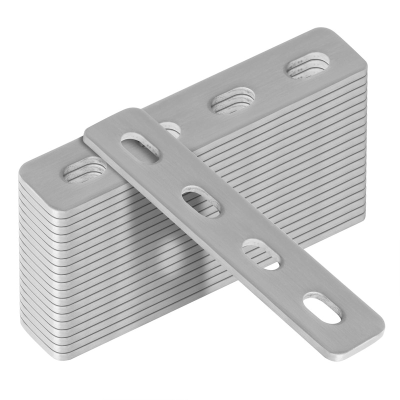 GBGS 20 Pcs 4-1/4" Adjustable Mending Plate,Slotted Flat Straight Plate,Stainless