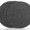 com-four® 4X Filzuntersetzer - Tischschoner aus robustem Filz - Unterlage