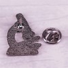 Chemical Microscope Metal Brooch Delicate Biology Badge Molecular Enamel Pin