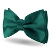 EKIND Men's Pre-tied Bowties Formal Satin Solid with Adjustable Neck