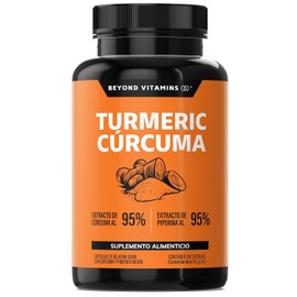 Turmeric Crcuma con Extracto de Raz de Crcuma Estandarizada al 95 y Pimienta Negra al 95 - Suplementos formulados con alta potencia y absorcin - Alta 