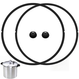 （2Pack）09907 Pressure Cooker Sealing Ring and Overpressure Plugs Fit for Presto In Box Pressure Canner Cooker CA16, CA16H and 21 Qt CA21, CA21H Pressure Cooker