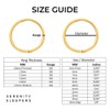 24K Gold Plated On 925 Sterling Silver Facet Hoop Earrings