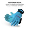EXCEREY Kids Neoprene Skid-Proof Wetsuit Diving Gloves 3MM Surf Snorkeling