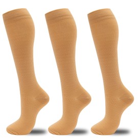 fenglaoda Compression Socks for Women Men 3 Pairs Graduated Compression Support Circulation Socks for Nurses