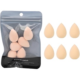 Make up Sponges, 6PCS Mini Makeup Sponge Small Beauty Sponge Blender Set for Foundation, Powder, Concealer Highlight and Eye Shadow, Puffs and Wedges