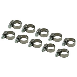 SK11 B08-16SS10 8-16mm Hose Band Semi Stainless Steel 10 Pcs
