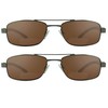proSPORT Square Aviator 2 Pairs Combo +2.00 Bifocal Sunglasses Gunmetal