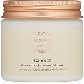 Grow Gorgeous Balance Shine-Enhancing Over Night Hair Mask - For Soft, Frizz Free, Shiny Hair - Vegan, 6.76 oz