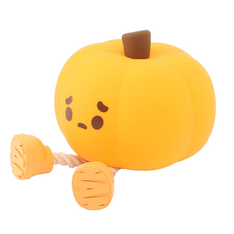 Cute Night Light Tap Control Dimmable Rechargeable Pumpkin Shape Bedside