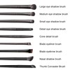 Eupneicu Eyeshadow Make-Up Brush [9 Pieces], Make Up Brush Set,