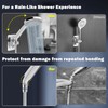 NearMoon Shower Elbow Adapter for Shower Head, Solid Brass 45°G1/2
