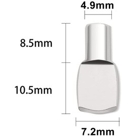 Baoswi 5mm Shelf Pegs Pins,50 Pieces Cabinet Furniture Spoon Shape Support Pegs for Shelves Nickel Plated