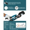10 Ton Hydraulic Battery Cable Crimper – Single-Hand Return, 9