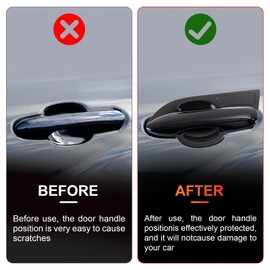 GearUp Exterior Door Handle Cover for Toyota Highlander 2020-2025 Door Bowl Cover(Glossy Black)