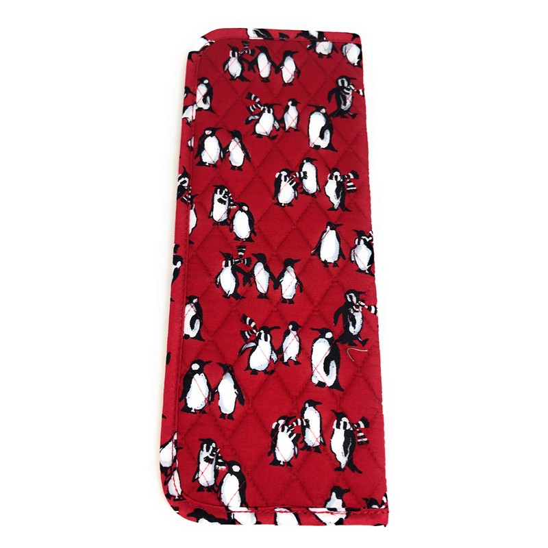 Vera Bradley Curling & Flat Iron Cover Playful Penguins Red