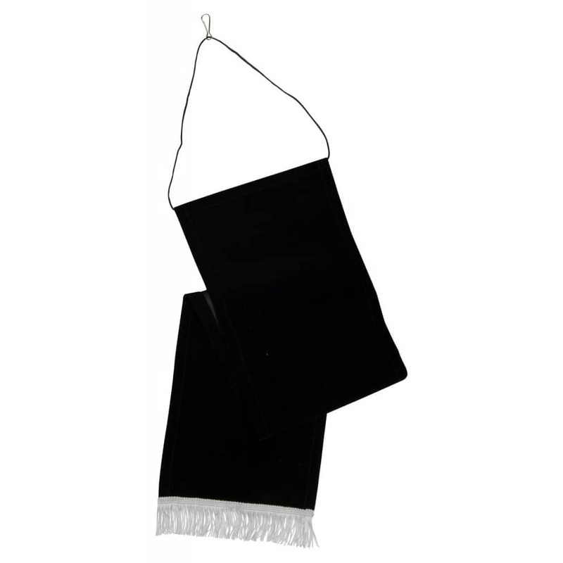 Deitert Mourning Pile Black Velvet with Silver Fringes – Length