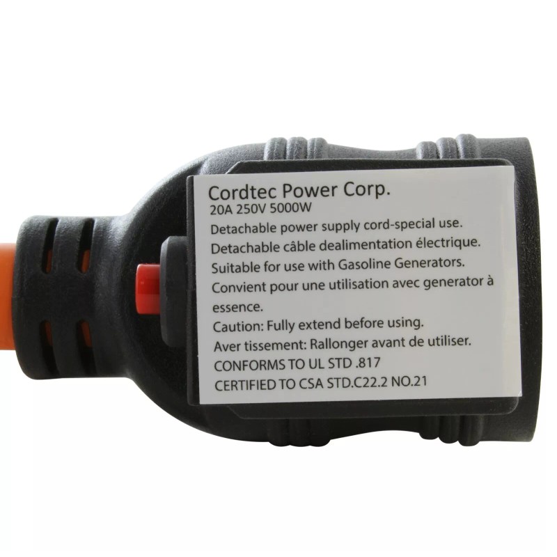 AC WORKS® 30A NEMA L14-30P to 20A NEMA 6-20R Adapter