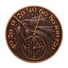Whitehall Products 01789 Pinecone Thermometer Clock Combo
