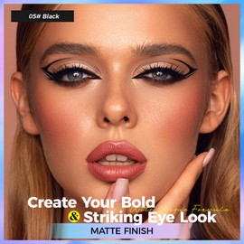 Lucoss Multichrome Eyeliner Pencil, Retractable Eyeliner 24-Hour Long-Lasting Gel Eyeliner Eye Liner Highly Pigmented Eyeliner Pencil Waterproof Smudge Proof Metallic Eyeliner Pen (#05)