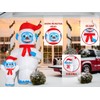 Morejoy 8 FT Christmas Snowman Monster Inflatable with Built-in LED