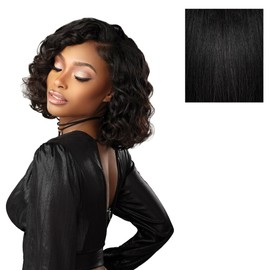Sensationnel Empire multi weave hair - brazilian curl 13a human hair 3 bundle layered lengths (10 12 14 inch, NATURAL/BLACK)