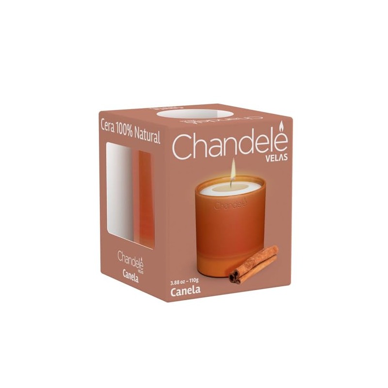 Vela aromática Canela en Vaso de barro