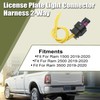 Priprilod License Plate Light Connector Harness 2-Way Compatible with Ram