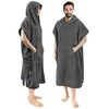 SUN CUBE Surf Poncho Changing Robe with Hood, Thick Quick