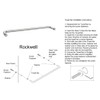 Rockwell Security Mont Hard Single Sided Towel Bar 26 Inch