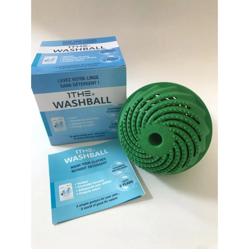 1THE WASHBALL Washing Ball Lasts 3 Years No Chemicals Dyes