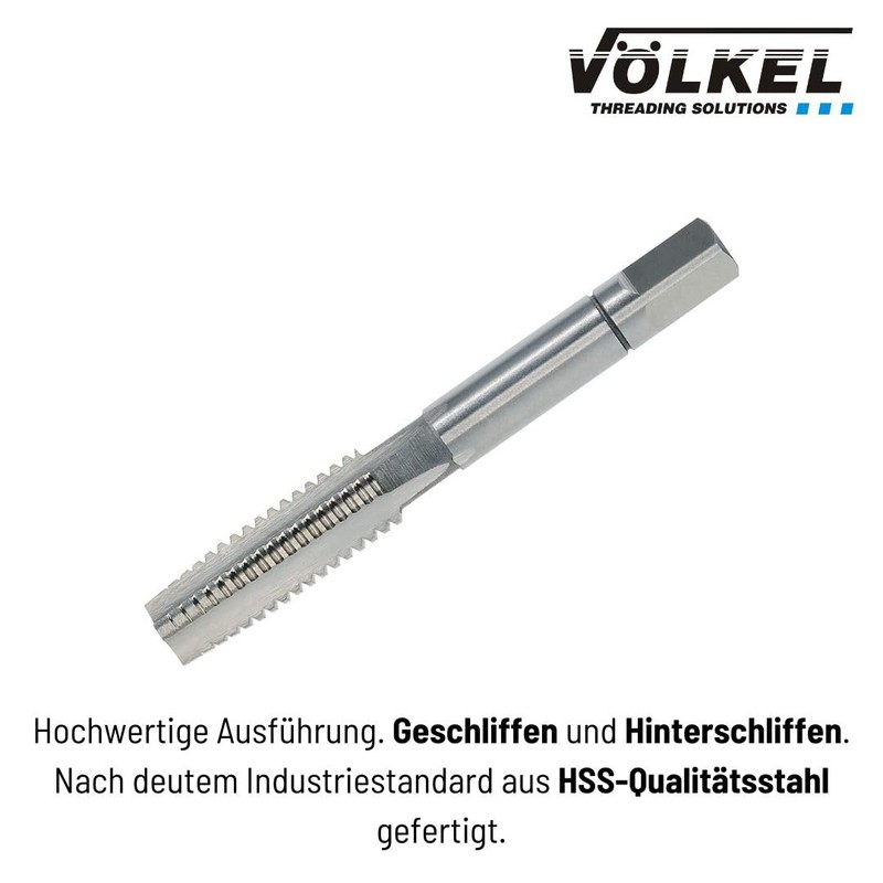 Völkel, 27354, Hand tap set, DIN 352, HSS-G, 14 x