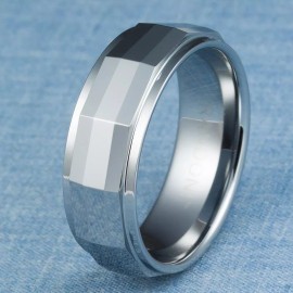 Marcello Randoni Tungsten Carbide Ring Mens Wedding Band Size 9